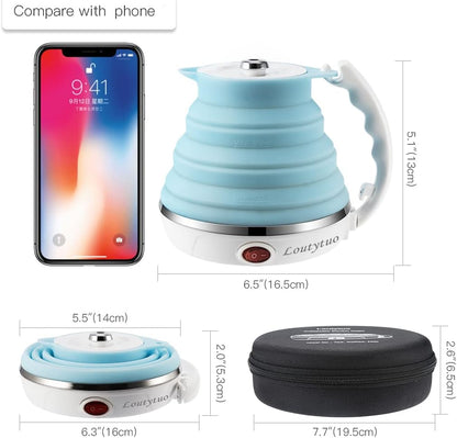 Portable Outdoor Foldable Silicone electric Kettle travel Mini Folding Electric Kettle | Travel Folding Electric Kettle