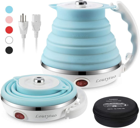 Portable Outdoor Foldable Silicone electric Kettle travel Mini Folding Electric Kettle | Travel Folding Electric Kettle