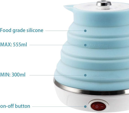 Portable Outdoor Foldable Silicone electric Kettle travel Mini Folding Electric Kettle | Travel Folding Electric Kettle