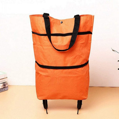 Portable Shopping Trolley Bag with Wheels