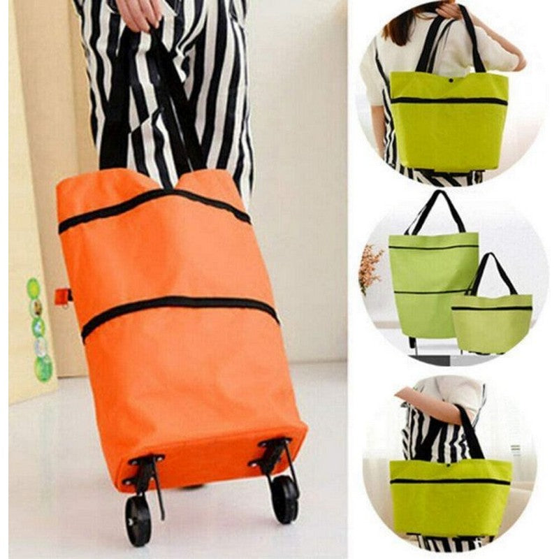 Portable Shopping Trolley Bag with Wheels