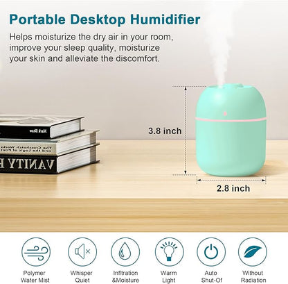 Portable Small Humidifier - USB Personal Desktop Humidifier