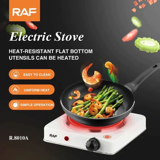 RAF Electric Stove-Efficient 1000W Electric Stove Mini Hot Plate For Quick Heat-Up And Easy Cooking