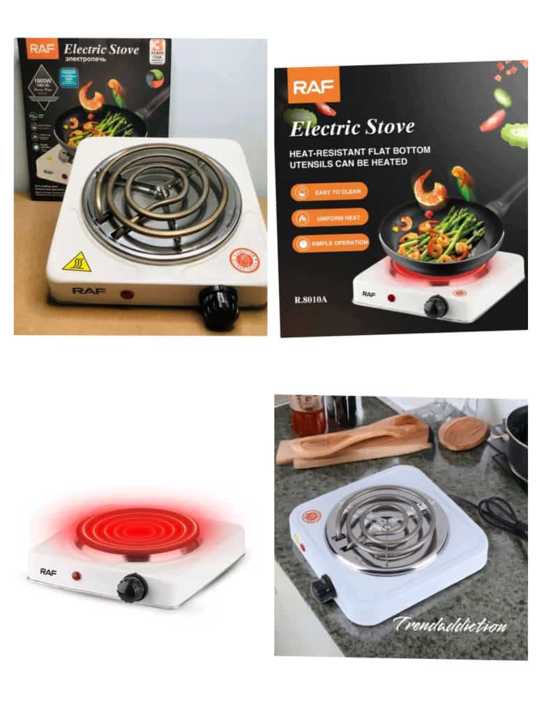 RAF Electric Stove-Efficient 1000W Electric Stove Mini Hot Plate For Quick Heat-Up And Easy Cooking
