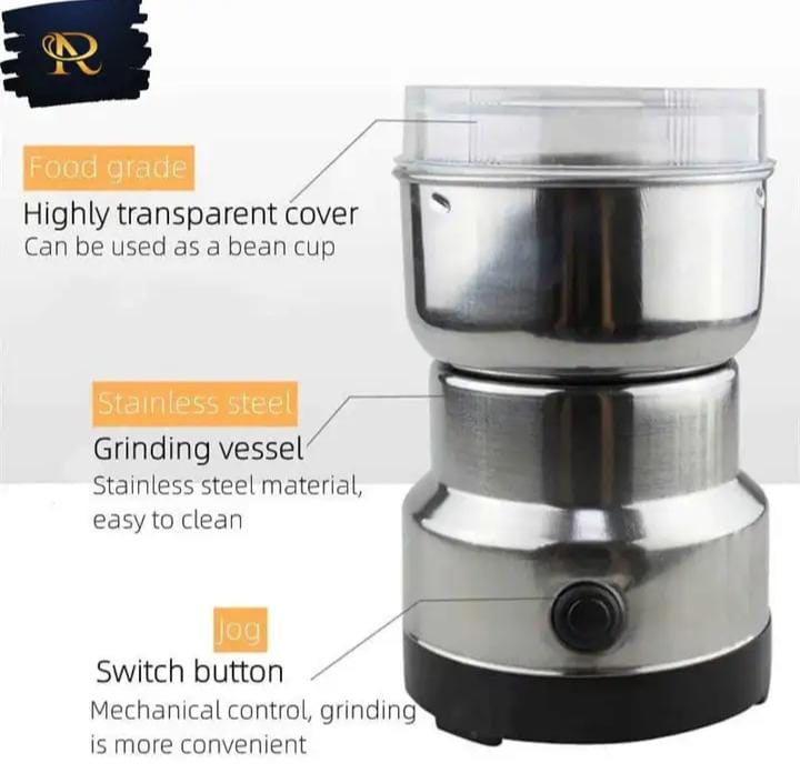 RAF Multifunctional Mini Electric Cofee Maker & Grinder Machine – Automatic 300W Coffee Beater, Mixer & Blender for Coffee Beans, Spices, & Masala 