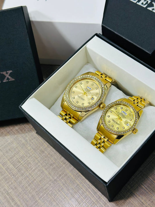 Rolex Stone Pair Watch