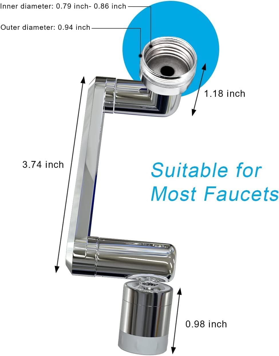 Rotating Tap Fascet - 360° Rotatable Tap FaucetRotating Tap Fascet - 360° Rotatable Tap Faucet