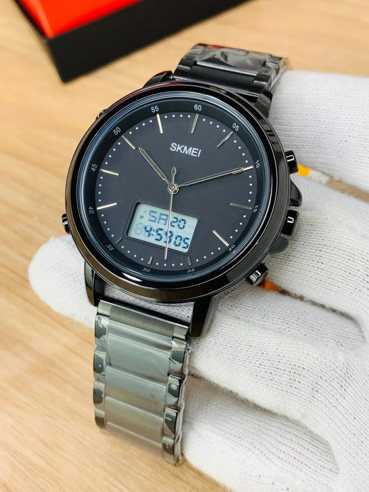 SKMEI Dual-Time Steel Watch