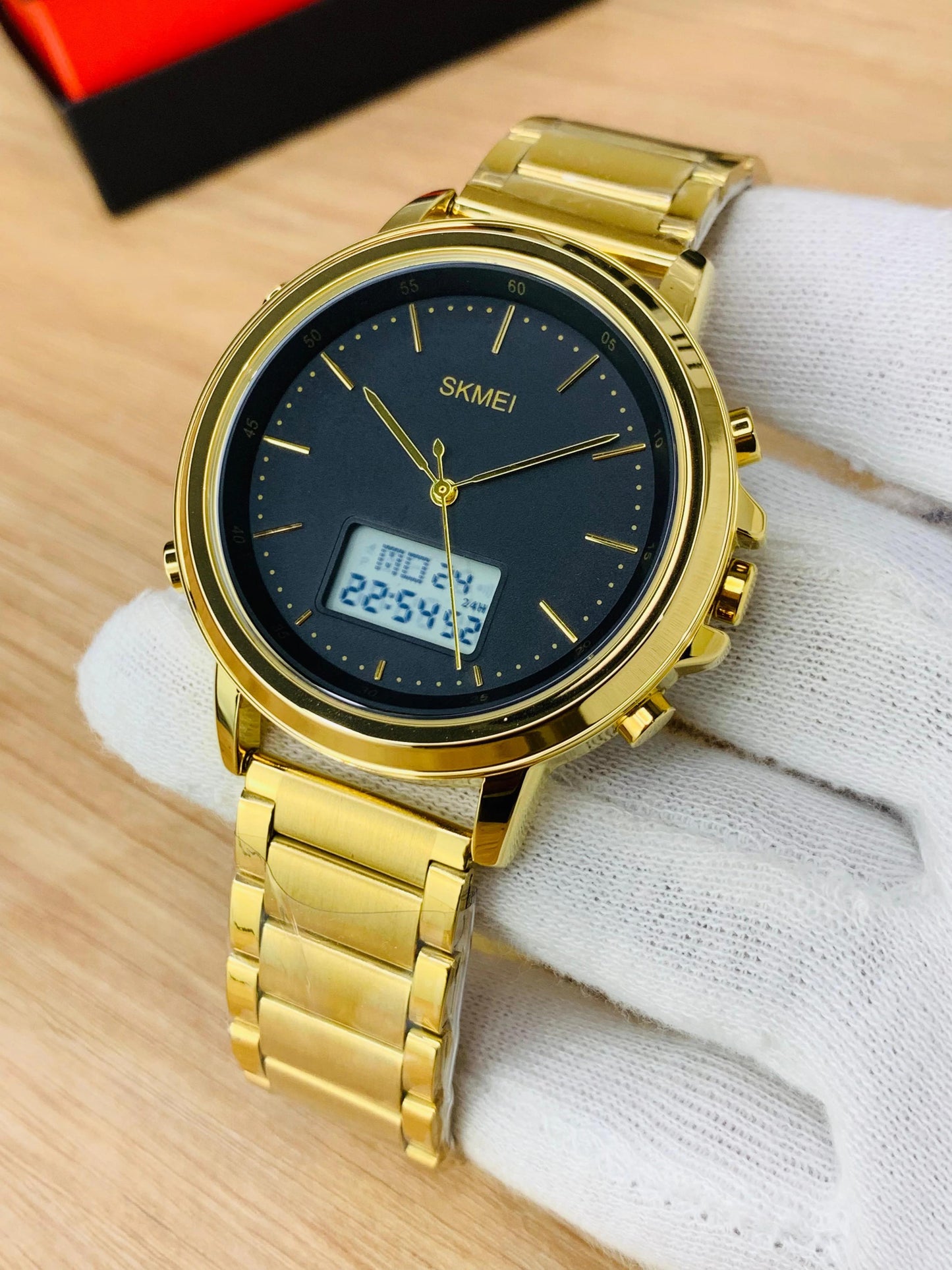 SKMEI Dual-Time Steel Watch