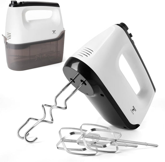 Scarlett Hand Mixer - 7 Speed Egg Beater with Chrome Beater + Dough Hook