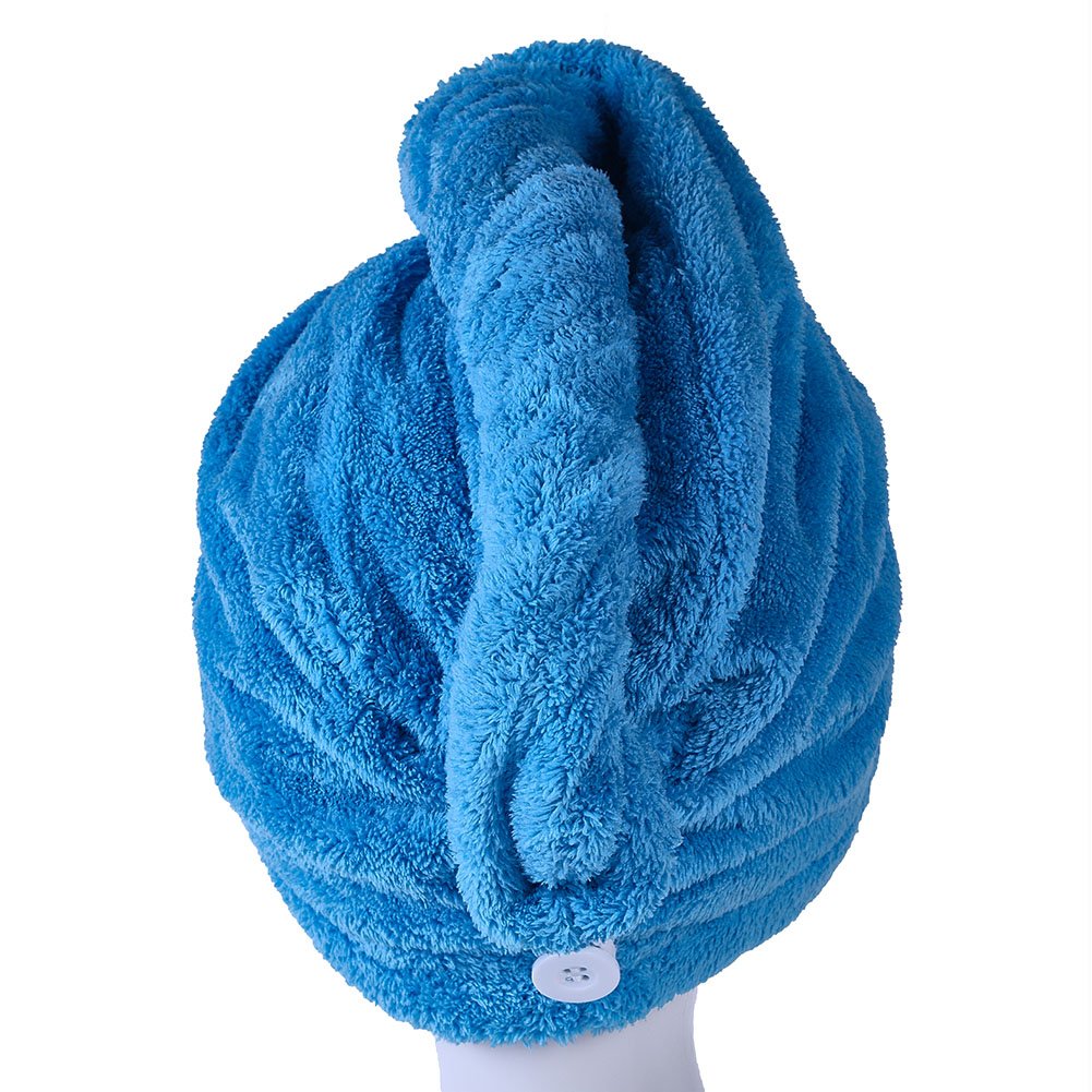 Soft Linen 100% Cotton Hair Towels for Women, Head Towel Cap, Cotton Hair Turban Towel Wrap for Long Curly Anti Frizz Hair, Soft and Absorbent Cotton Hair Towels 