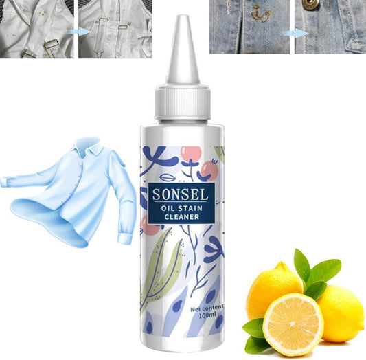 Sonsel Oil Stain Cleaner - Sonsel Oil Stain Removor - Stain Removor for Clothes - Grease Remover for Clothes  - Fabric Stain Removor