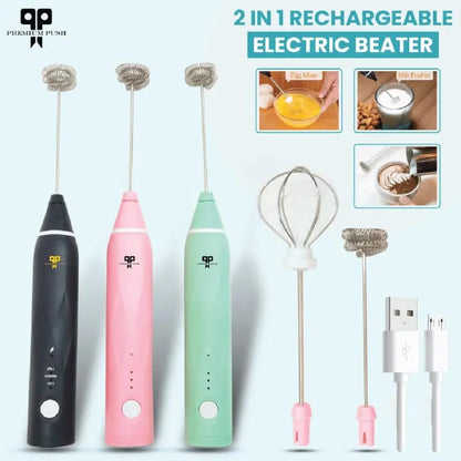 Stainless Steel Automatic Hand Held Electric Mixer - Mini Stirrer - electric beater