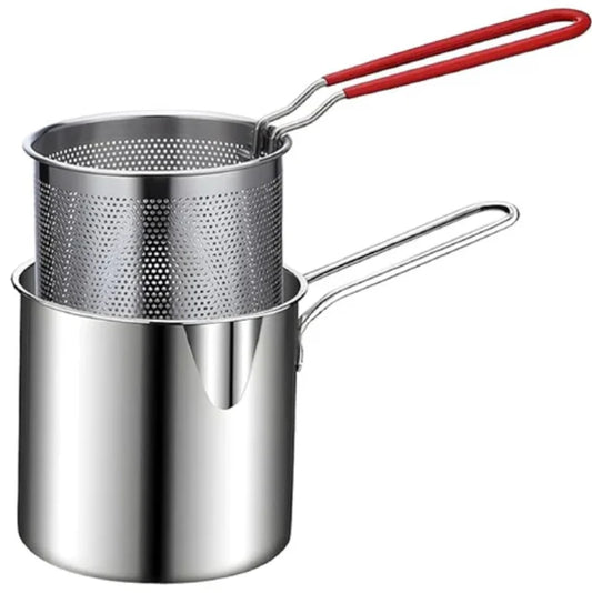Stainless Steel Deep Fryer with Filter Rack