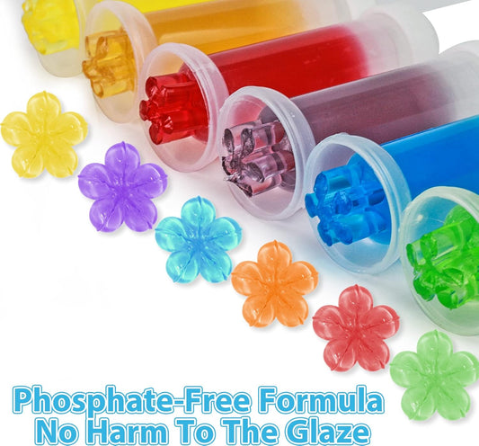 Toilet Gel Stamp, Count Flower Fragrance Bathroom Deodorizer Bowl Cleaner Toilet Refills