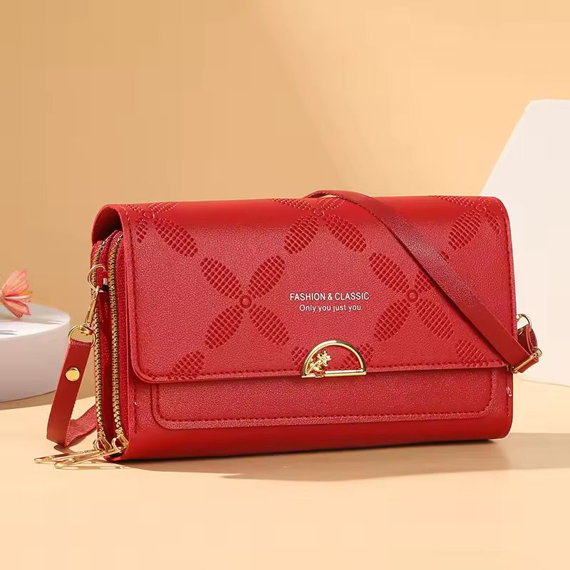 Urban Chic Dual Zip Long Wallet Bag With Adjustable Belt