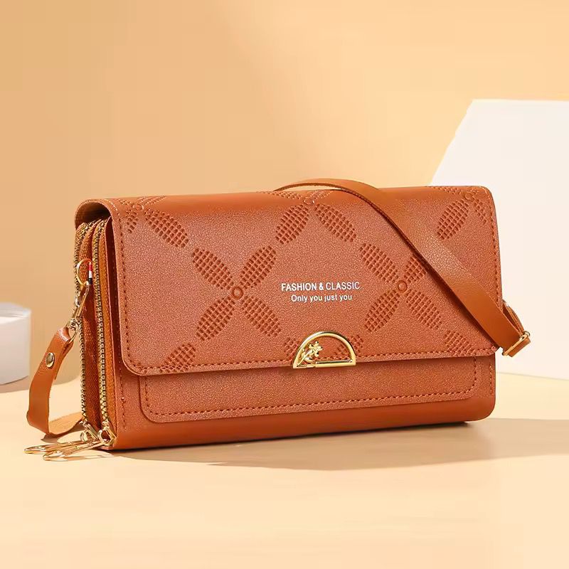 Urban Chic Dual Zip Long Wallet Bag With Adjustable Belt