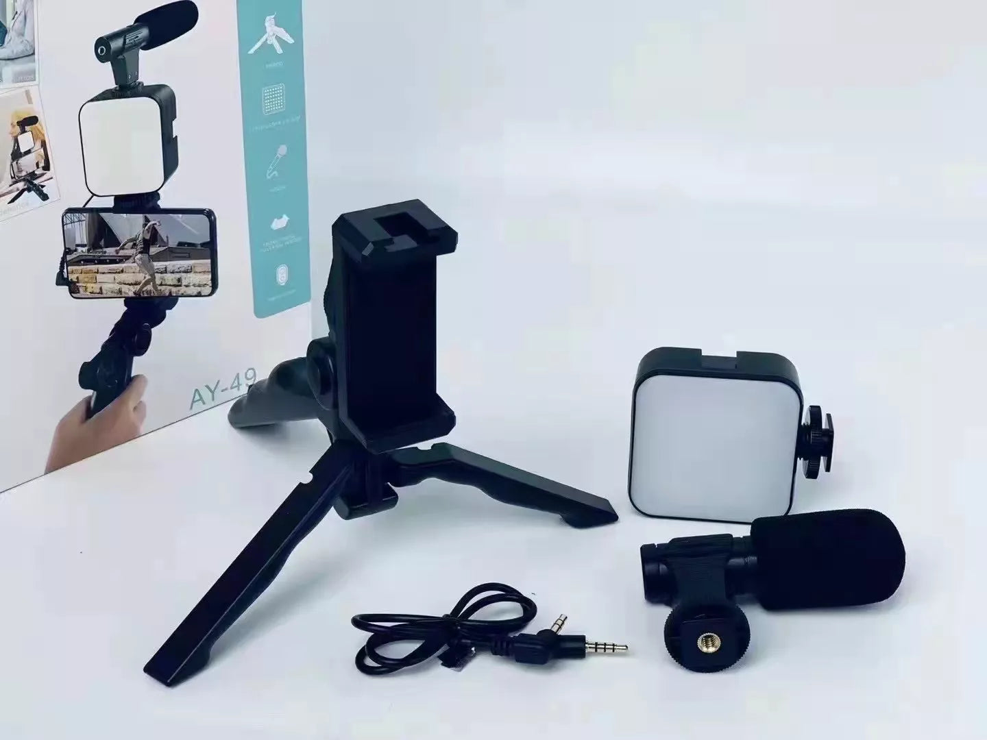 Video-Making Kit Vlogging Tripod