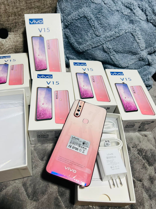 Vivo V15 - 6.53 Inches Full HD+ Display - Dual Sim - PTA Approved - 8GB RAM - 256GB ROM - Motorize Popup Front 32MP Camera - Dual Engine Fast Charging (Phone with Box AND Charger) - Mix Color