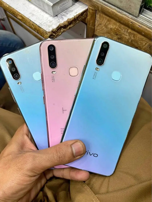 Vivo Y17 with Box Dual Engine Fast Turbo Charger Jelly Cover - 8GB RAM - 256GB Storage - 5000 mah battery - Dual sim Approved - Vivo Mobile - Budget Phone