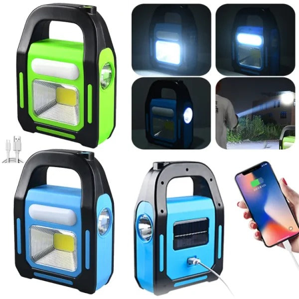WEGO Solar powered charging emergency light - outdoor multifunctional camping light - household portable work light