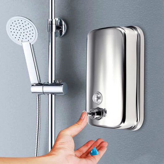 Wall Mounted Stainless Steel Liquid Soap Dispenser (800 ML)