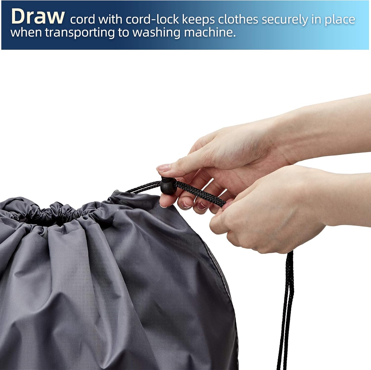 Wash Me Laundry Bag, Large Dirty Clothes Storage, Machine Washable, Heavy Duty Hamper Liner 