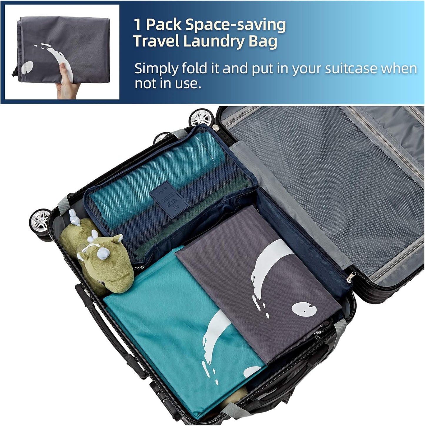 Wash Me Laundry Bag, Large Dirty Clothes Storage, Machine Washable, Heavy Duty Hamper Liner 