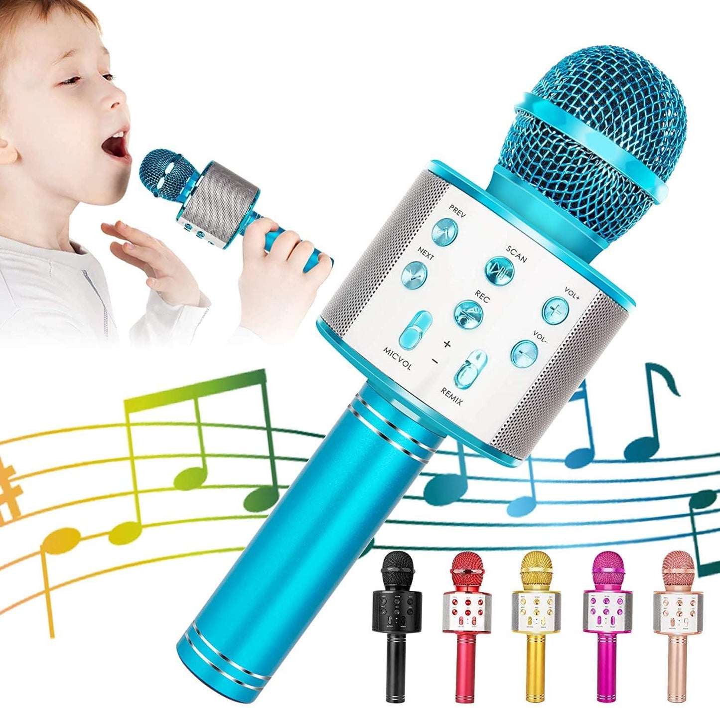 Wireless Handheld Multi-Function Bluetooth Singing Mike