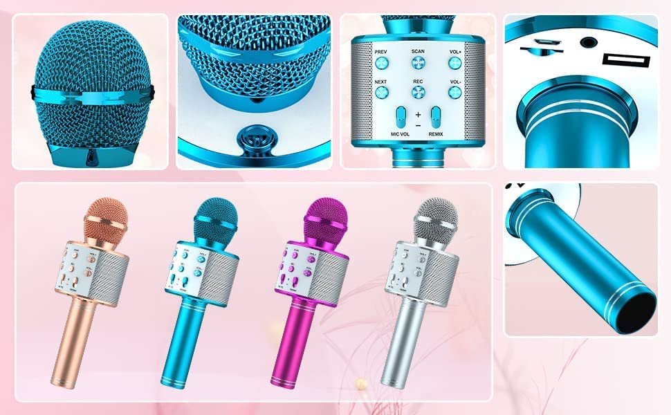 Wireless Handheld Multi-Function Bluetooth Singing Mike