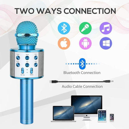 Wireless Handheld Multi-Function Bluetooth Singing Mike 