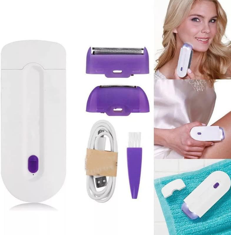 Women Laser Rechargeable Epilator Remover Smooth Touch Hair Removal Instant Pain Free Razor Sensor- Light Technology Hair Remove