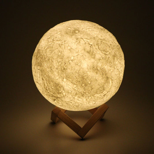 3D Magical Moon LED USB Rechargeable 7 Light Colors
