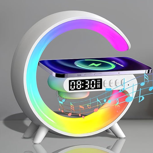 G Shaped LED Wireless Charging Speaker