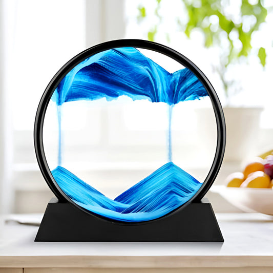 Dynamic 3D Sandscape Glass & Flowing Sand Frame