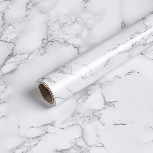 white Peel and Stick Wallpaper - Marble Counter Top Backsplash Self Adhesive